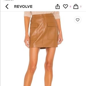 Leather too late skirt. Bb Dakota by Steve Madden